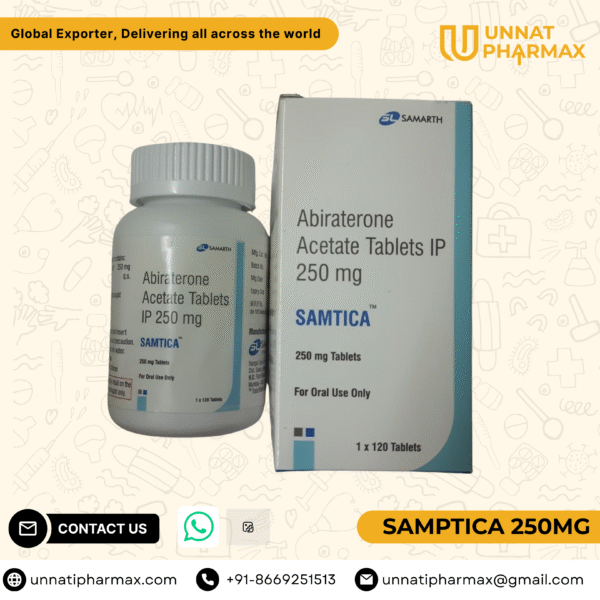 Samptica Abiraterone Acetate 250mg tablets for prostate cancer treatment – generic Zytiga alternative
