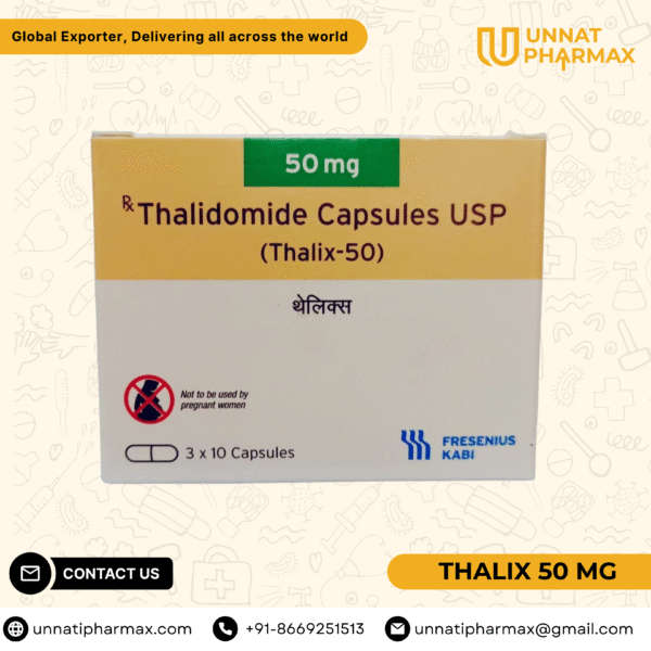Thalix 50 Thalidomide Capsule for the treatment of multiple myeloma and leprosy