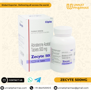 Zecyte 500mg Tablet Abiraterone – Global Exporter Germany, UK, Australia | Unnati Pharmax