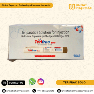 Terifrac Solo Teriparatide Solution for Injection for the treatment of osteoporosis.