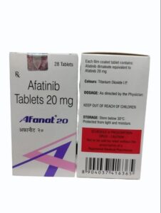 AFANAT 20 MG Afatinib Tablets for lung cancer treatment packaging