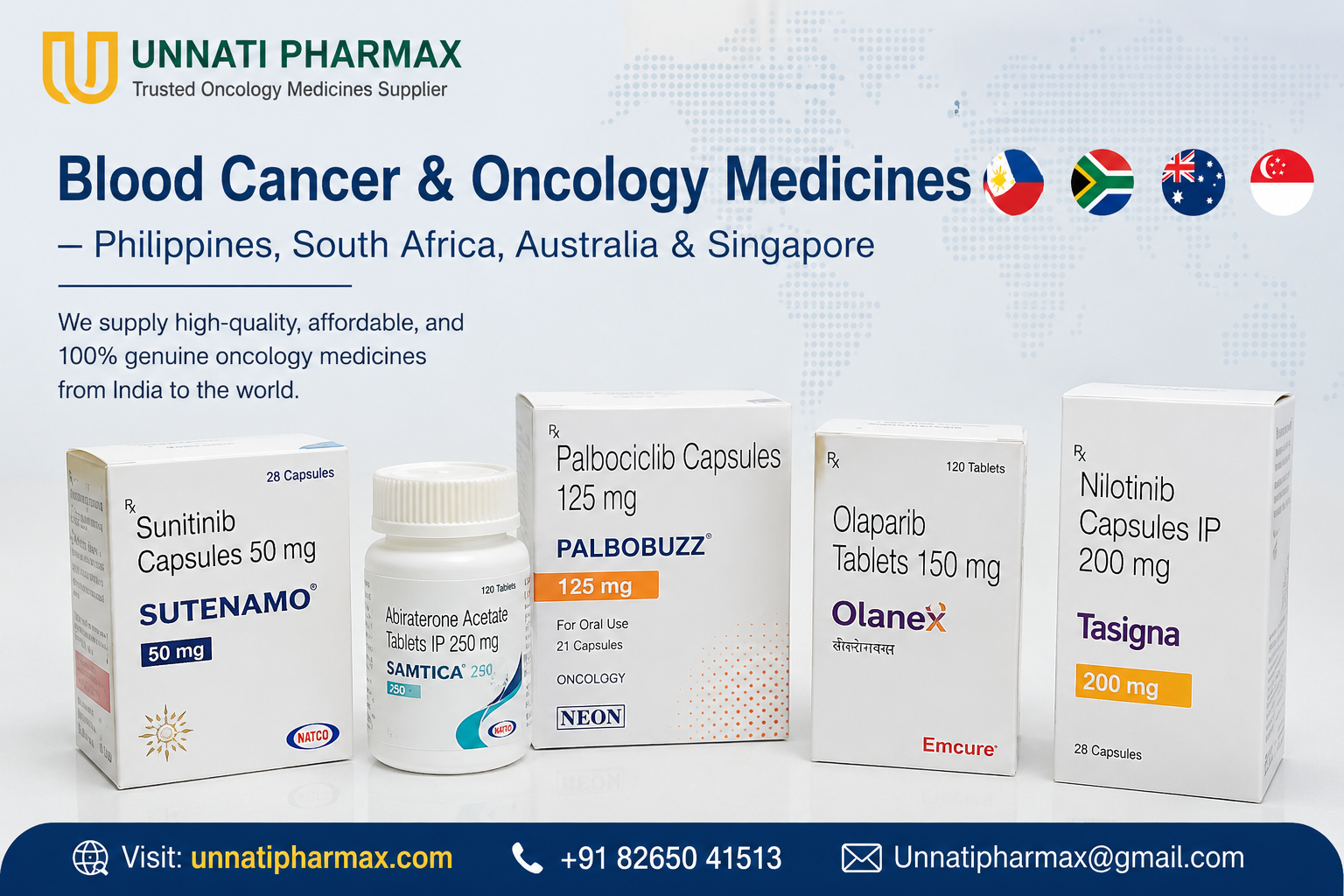 Blood Cancer & Oncology Medicines — Philippines, South Africa, Australia & Singapore